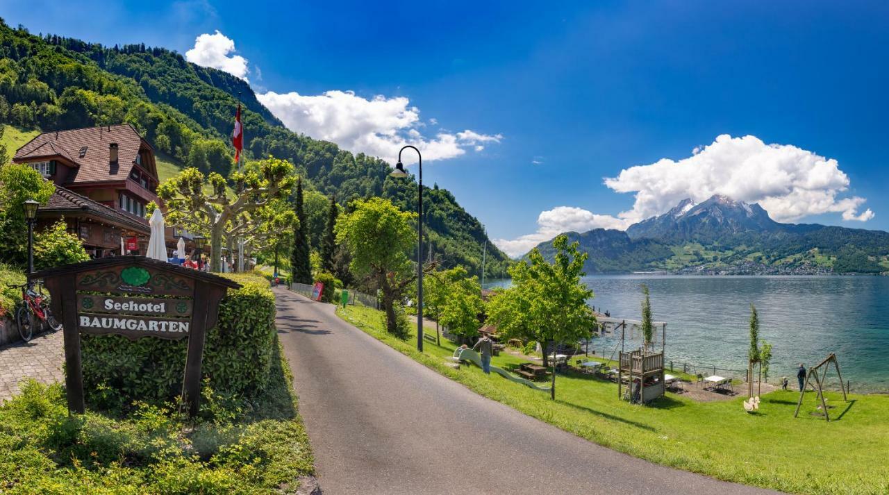 Gastehaus Baumgarten Hotel Kehrsiten Kültér fotó